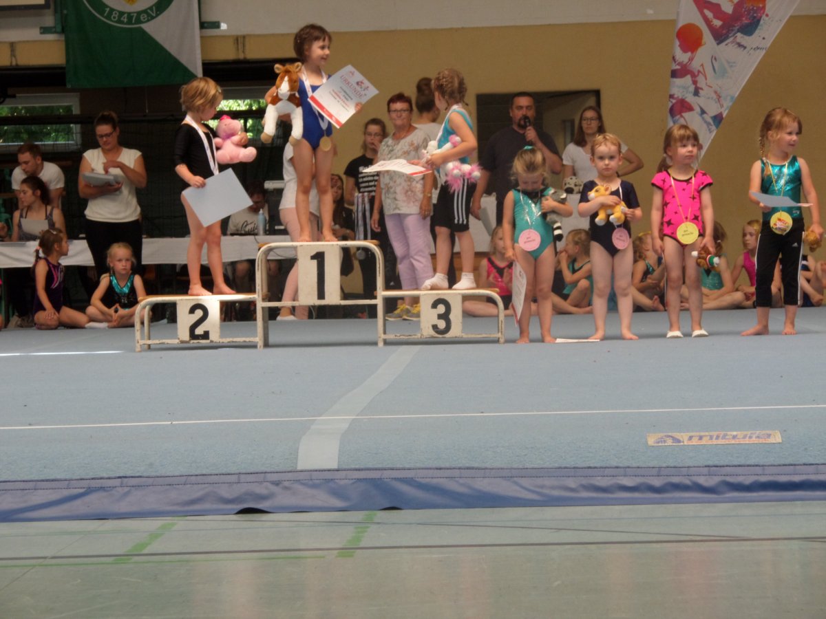 Erfolgreiche Teilnahme an Turnwettkämpfen der Kinder und Jugend 2018 im Gerätturnen